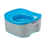 TRIXIE Reis Voer- en Drinkbak Strong Donkergrijs/Petrol