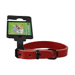Halsband Comfortleder Rood