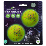 Dog Comets Ball stardust Groen M 2 st