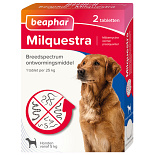Beaphar Milquestra wormtabletten hond 2 tabl.