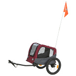 TRIXIE Hondenfietskar Grijs/Rood
