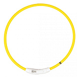 Lichthalsband nylon geel