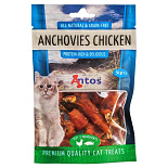 Antos Kattensnack Ansjovis & Kip 50 gr
