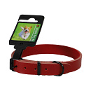 Halsband Comfortleder Rood