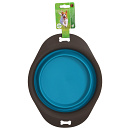 Voer- en Drinkbak Opvouwbaar Grijs/Blauw