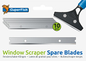 SuperFish window scraper spare blades <br>10 st