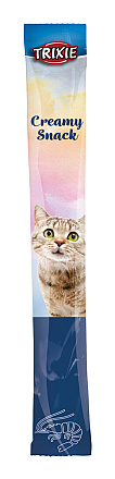TRIXIE kattensnack creamy met garnalen <br>5 x 14 gr