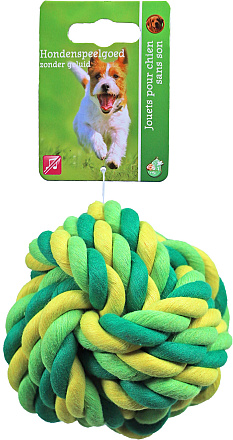 Touwbal Groen/geel