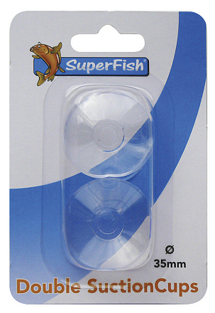 SuperFish dubbele zuignap 35 mm 2 st