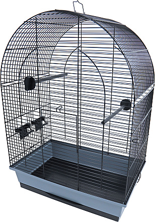 Inter-Zoo vogelkooi <br>Lusi 2 Zwart/Grijs