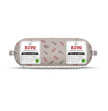 Kivo Hondenvoer<br> Rund & Kip Compleet<br> 1 kg