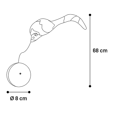 Flamingo Kattenspeelgoed Boula Bewegende Bal met Muis