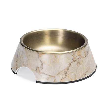 Designed by Lotte Voer- en Drinkbak Meis Beige