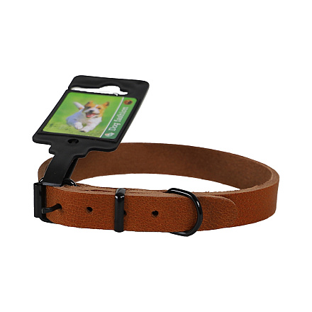 Halsband Comfortleder Cognac