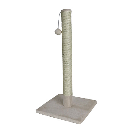 Krabpaal Caty Novo met Bal en Bel Beige<br> 62 cm