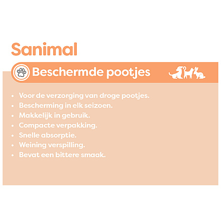 Sanimal Beschermde Pootjes 70 ml