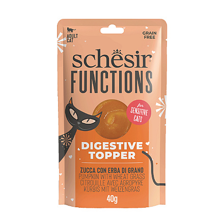 Schesir Kattenvoer Functions Digestion Topper 12 x 40 gr