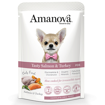 Amanova Hondenvoer Tasty Salmon & Turkey 100 gr