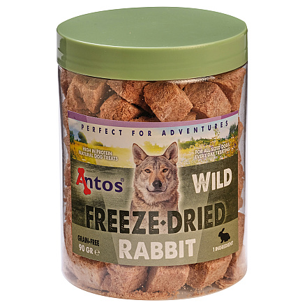 Antos Wild Freeze-Dried Konijn 90 gr