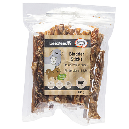 Beeztees Gedraaide Blaassticks 200 gr