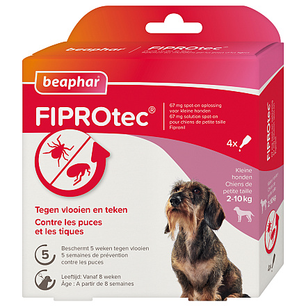 Beaphar Fiprotec Spot-On hond 2-10 kg 3 pipetten