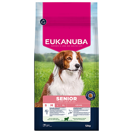 Eukanuba Hondenvoer Life Care Senior S/M Lamb & Rice 12 kg