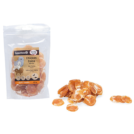 Beeztees Kip Coins met Vis 200 gr