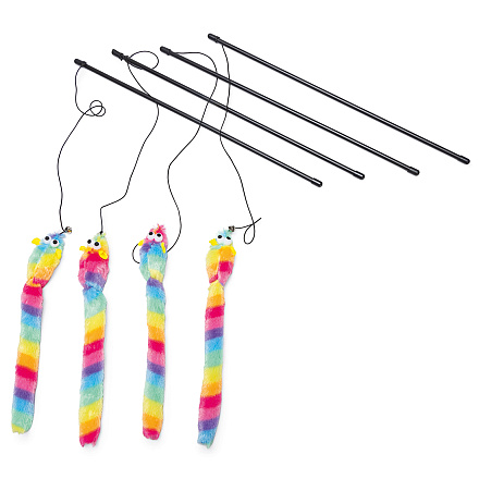 Beeztees Kattenhengel Gekleurde Muis Assorti