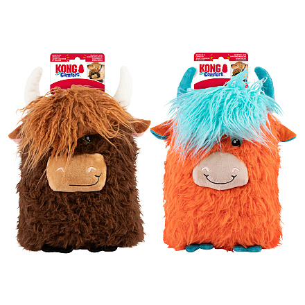 Kong Comfort Jumbo Highland Cow Assorti XL