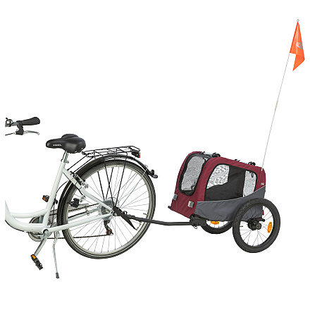 TRIXIE Hondenfietskar Grijs/Rood