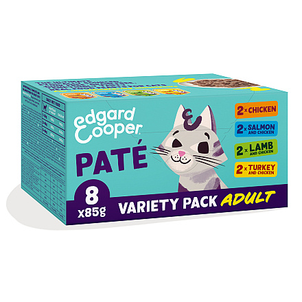 Edgard & Cooper kattenvoer Adult Multipack Paté 8 x 85 gr