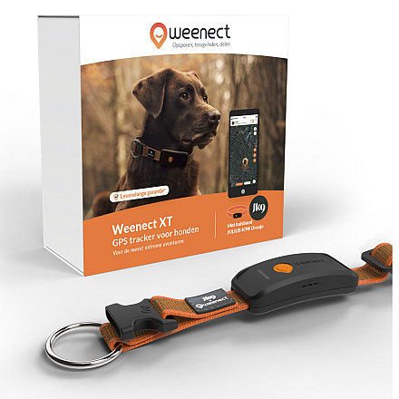 Weenect XT GPS Tracker met Julius-K9 Halsband Oranje