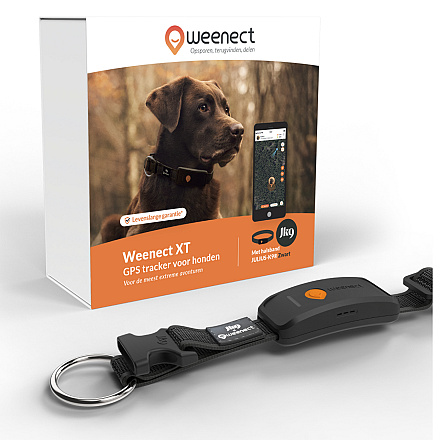 Weenect XT GPS Tracker met Julius-K9 Halsband Zwart
