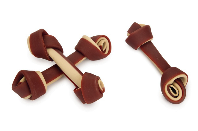 Beeztees Chew 'n Snack Duetto kip/kaas 11 cm