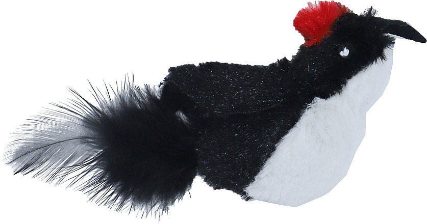 Vogel met Verenstaart Assorti 13 cm