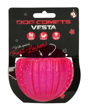 Dog Comets Vesta with Treat Locker roze