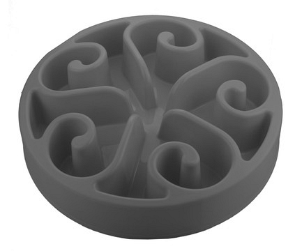 Eat Slow Live Longer voerbak Original grey